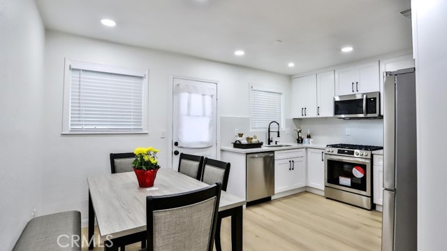 Dining area and kitchen