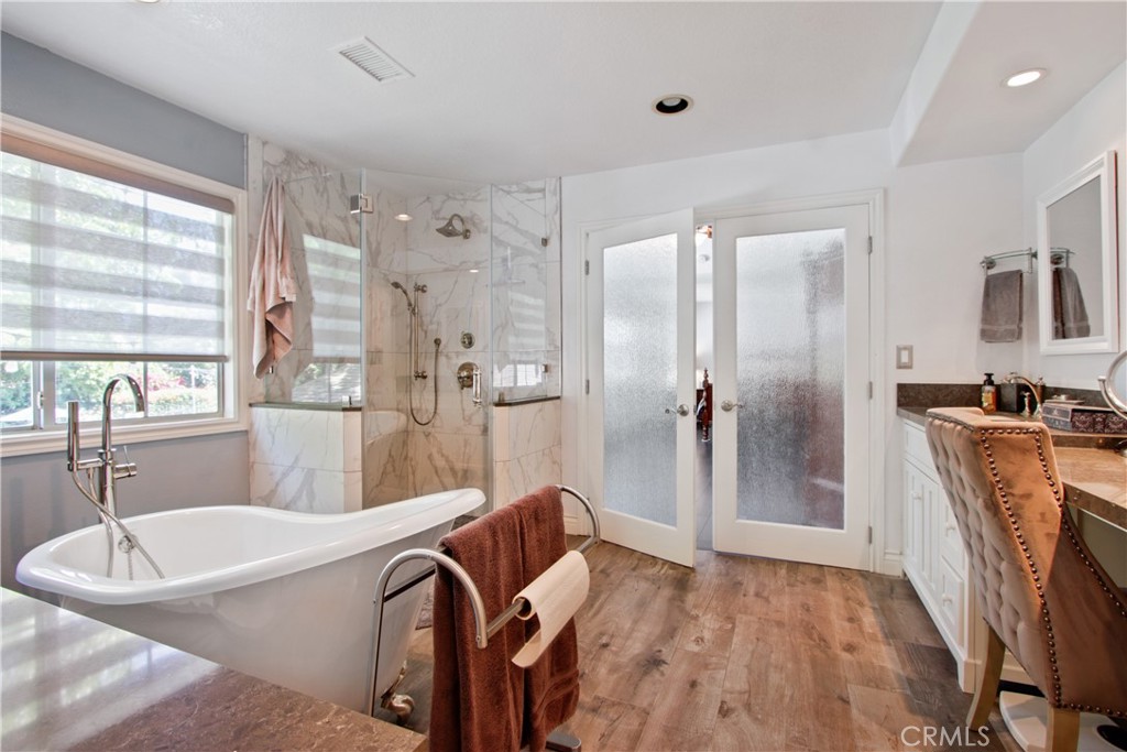 Upgraded masters bathroom