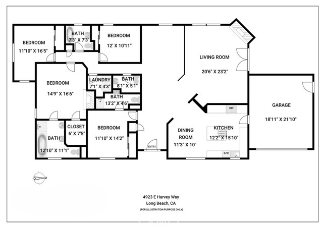 Detail Gallery Image 37 of 37 For 4923 E Harvey Way, Long Beach,  CA 90808 - 4 Beds | 4 Baths