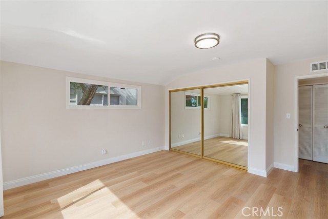 Mirrored closet doors in all bedrooms