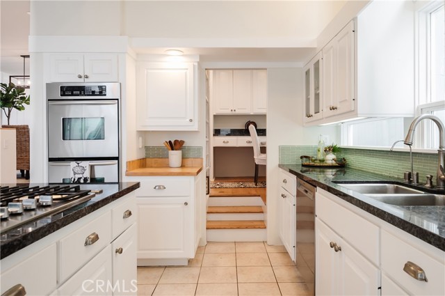 Kitchen Leads to Private Office