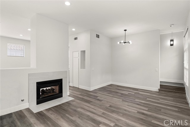 Entry, living room, & Den