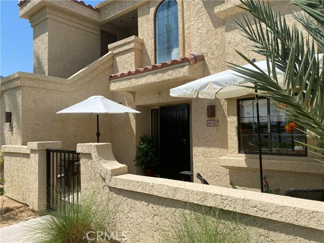 34107 Calle Mora Cathedral City, California This condo is in the highly desirable Cathedral Canyon Country Club. This charming 2-bedroom, 2-bathroom, 1,255 square foot condo has updated kitchen granite countertops, glass front cabinets and high-quality Bosch dishwasher. Condo was renovated in 2013 with all new ceramic tile floors throughout, ceiling fans and furnishings. Condo features 2 spacious bedrooms, and each has a spacious walk-in closet. New washer and dryer conveniently located in the unit. The front courtyard patio is just steps from the large community pool and spa. Enjoy the mountain view from the rear covered patio with access from the living room and master suite. This quiet community boasts a large recently updated clubhouse complete with an 18-hole golf course, pro shop, tennis courts and restaurant with a full bar. All of this within walking distance without leaving the community. Close to shopping, restaurants and a new casino coming soon. Your new home awaits.