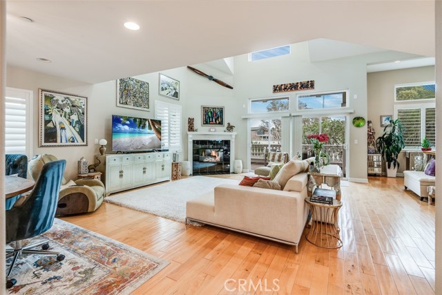 Looking from the dining area showing the open concept floorplan