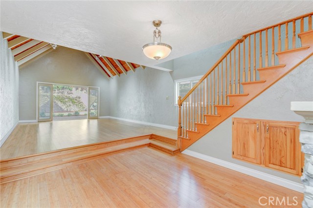 Stairs to living