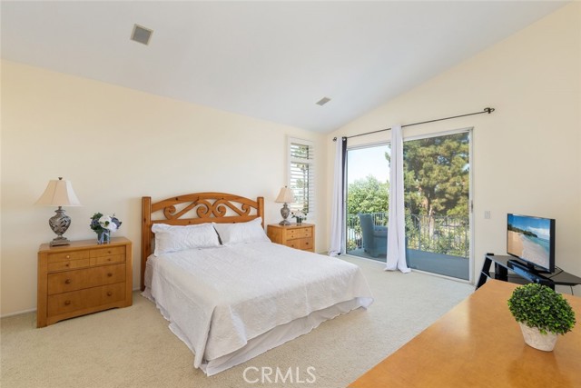 The master bathroom is spacious and comes complete with a private balcony for your relaxation and enjoyment