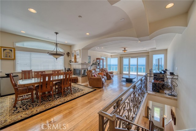 Top floor living area showing views and stairwell down to ground floor\n Top floor living area showing views and stairwell down to ground floor\n