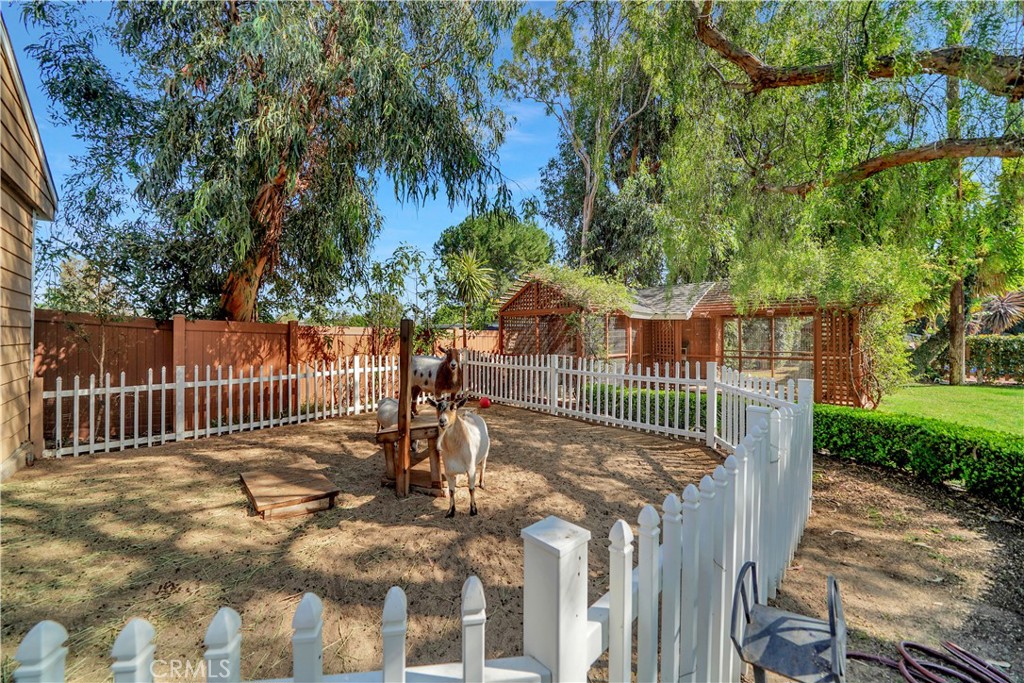 one of the animal pens