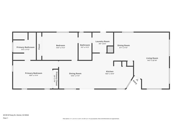 Detail Gallery Image 32 of 37 For 25139 W Posey, Hemet,  CA 92544 - 2 Beds | 2 Baths