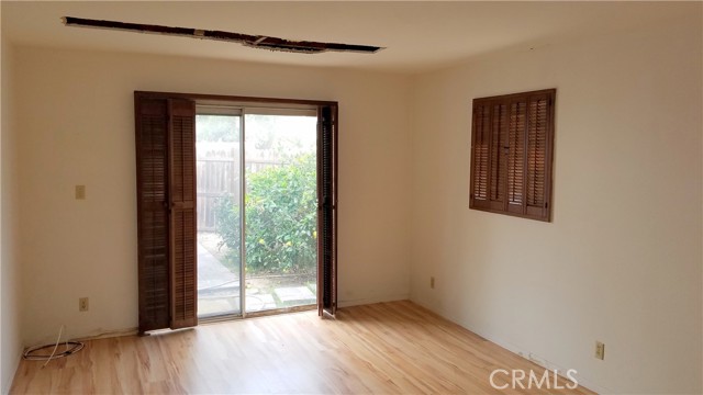 Living room looking towards backyard