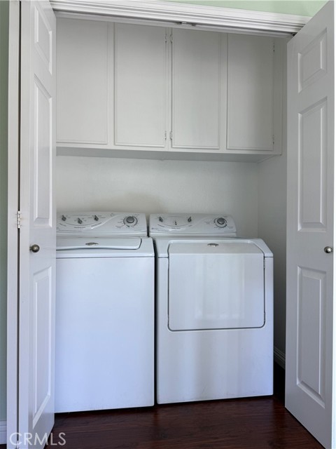 upper level laundry closet