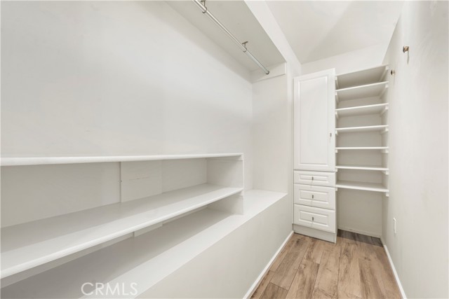 Large walk-in primary closet