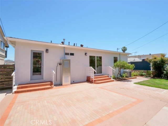 Rear yard patio