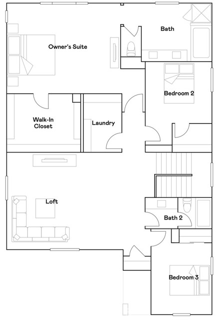 Residence 3 - Level 2 Floorplan