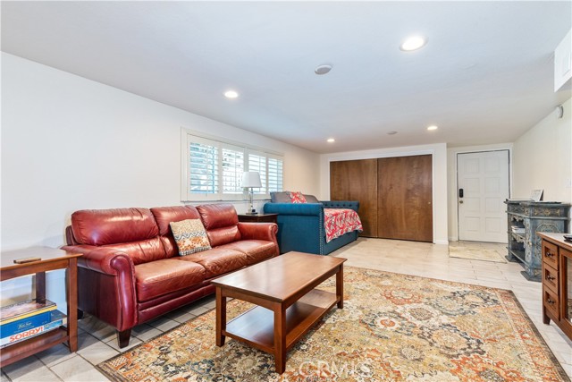 Front door and living room closet.