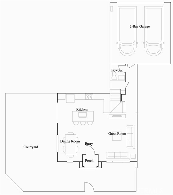 Residence 5 - Level 1 Floorplan