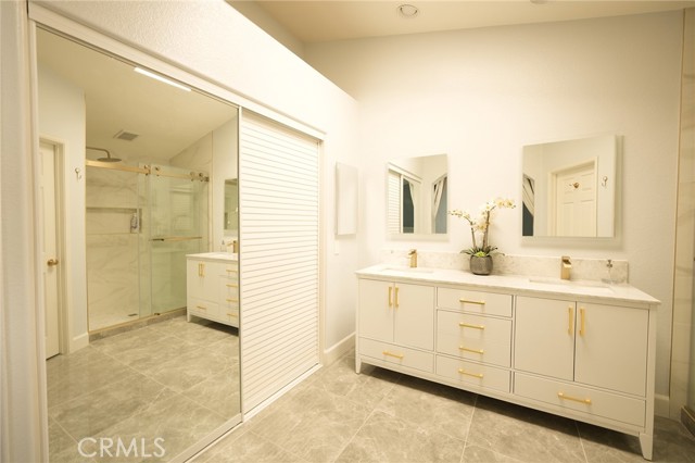 Master Bathroom with closets