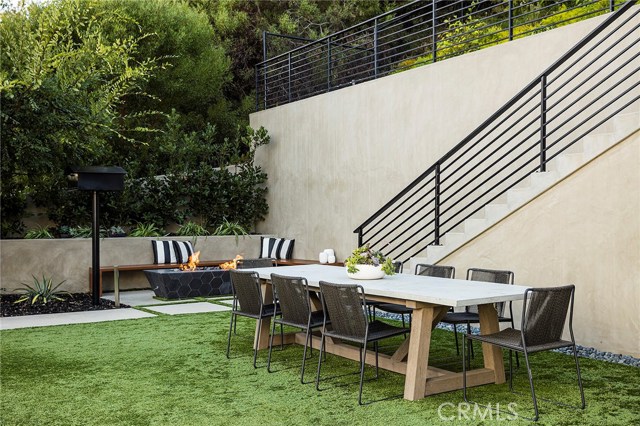 Outdoor Dining Area on the turf