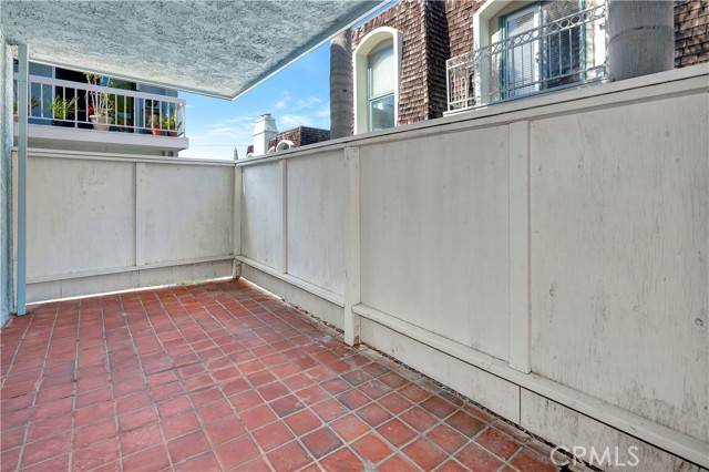 Master bedroom's private patio