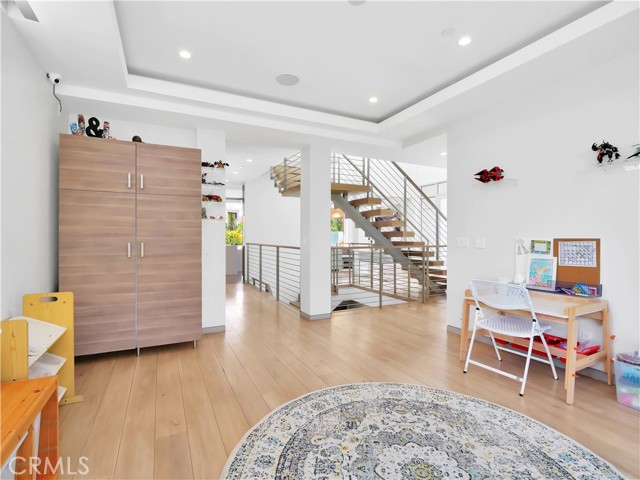 Office/playroom overlooking front yard.