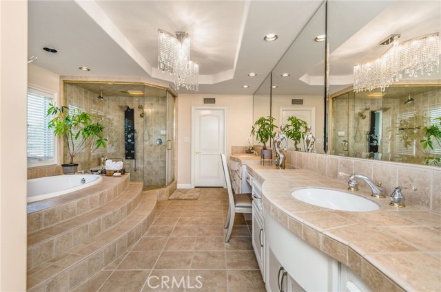 The Primary bathroom is like a spa with a jetted tub, shower tower and dual sinks. The Primary bathroom is like a spa with a jetted tub, shower tower and dual sinks.