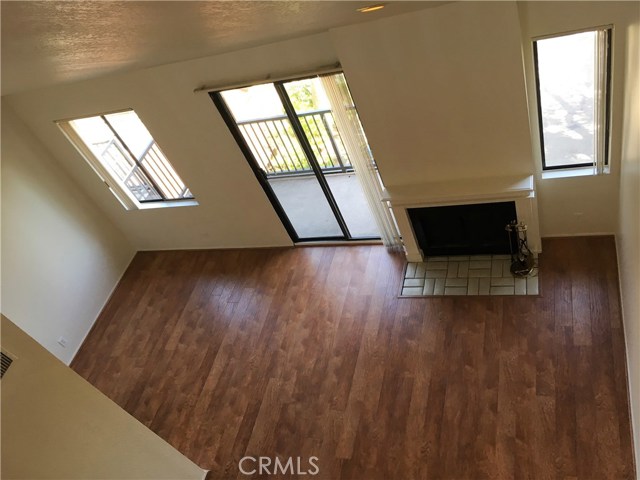 Vaulted ceilings in living and dining rooms.