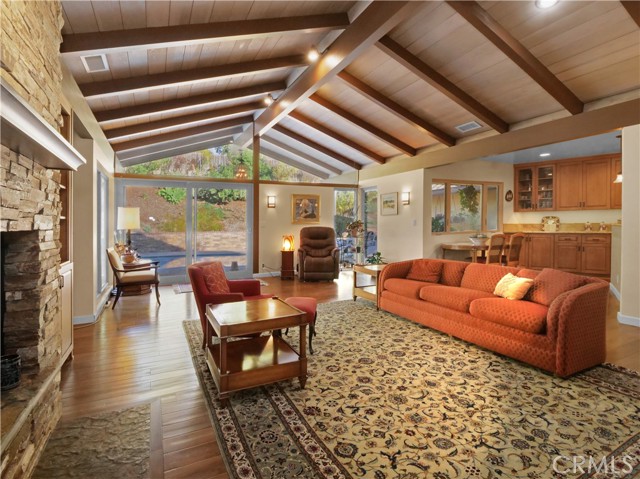 Great room to the breakfast area & view