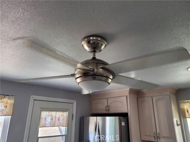 Ceiling fan at kitchen.