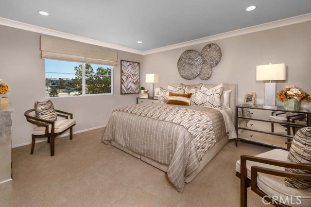 Main bedroom in Model Plan 2