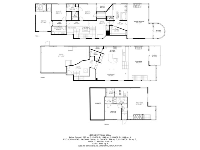 All Level Floor Plan *w/very large lower-level storage space