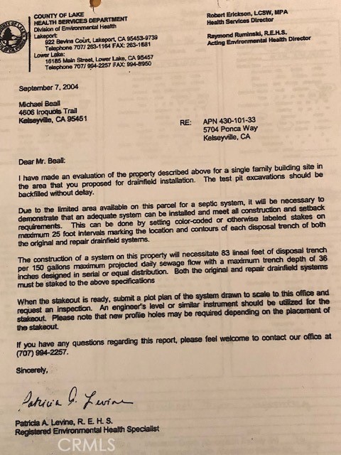 Detail Gallery Image 2 of 3 For 5704 Ponca, Kelseyville,  CA 95451 - – Beds | – Baths