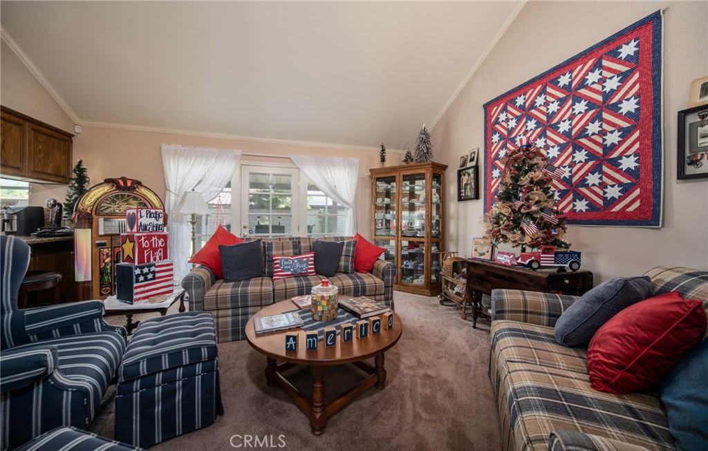 Family Room with French doors to Patio