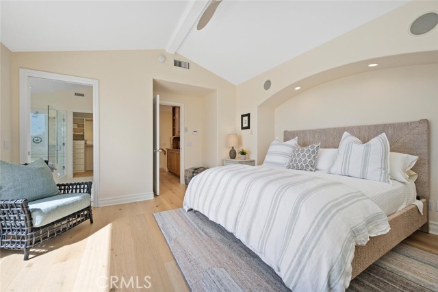 Main Bedroom with large balcony and lovely ocean and city views.
