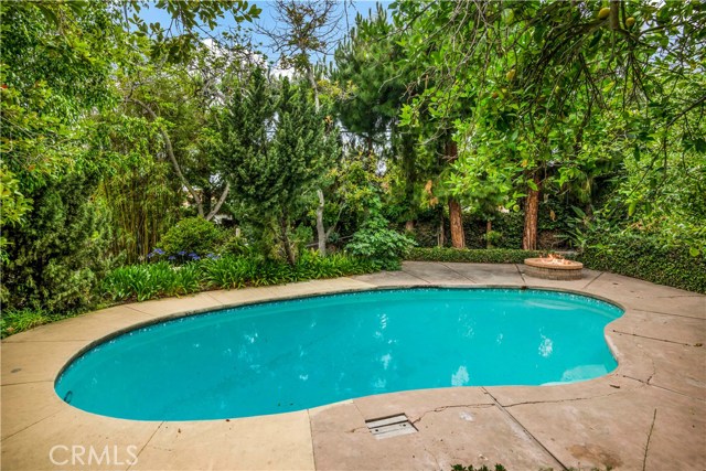 Pool deck looking toward back of the property