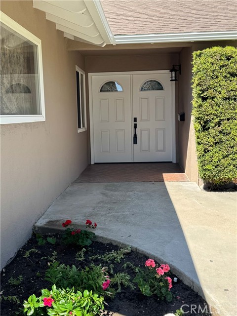 Double door entrance