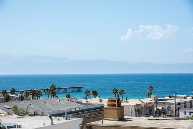 View from balcony of Hermosa Beach Pier