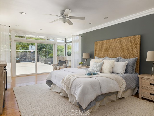 Plenty of natural light in the Master Bedroom coming from the sliding glass door and windows