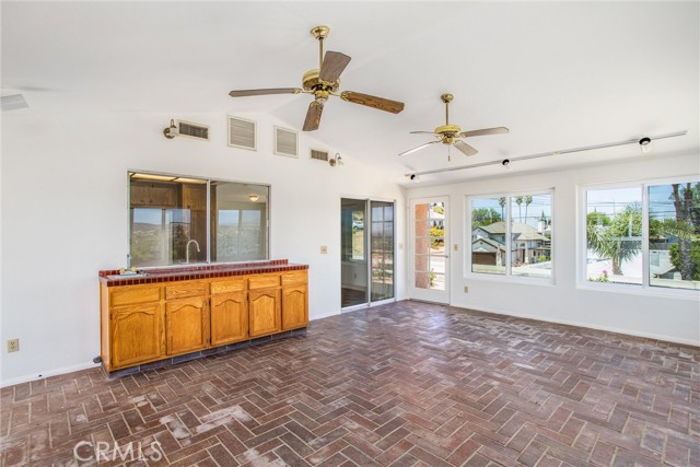 Family room with sink