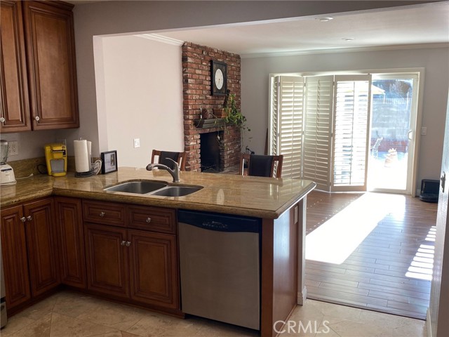 Kitchen open to livingroom