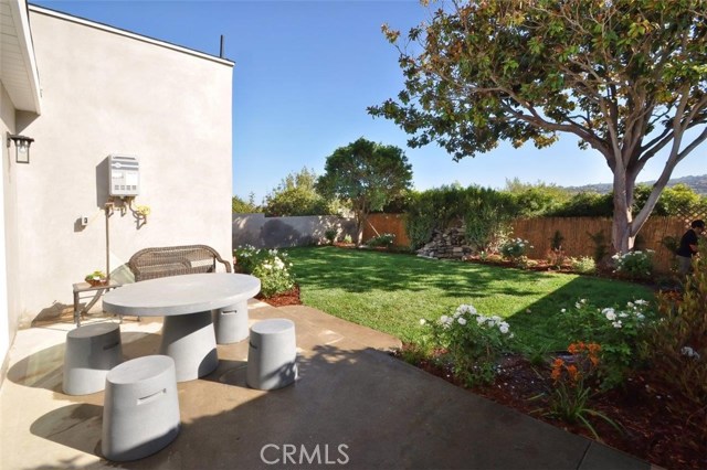 Beautiful backyard with Palos Verdes Peninsula view