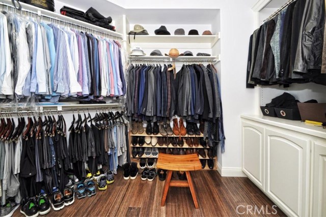 Master walk in closet