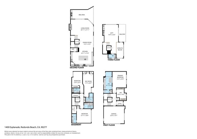 1400 Esplanade, Redondo Beach, California 90277, 4 Bedrooms Bedrooms, 0 ,4 BathroomsBathrooms,Residential,For Sale,Esplanade,0,SB26127556