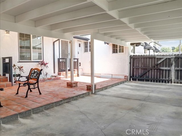 Side Patio off of Driveway