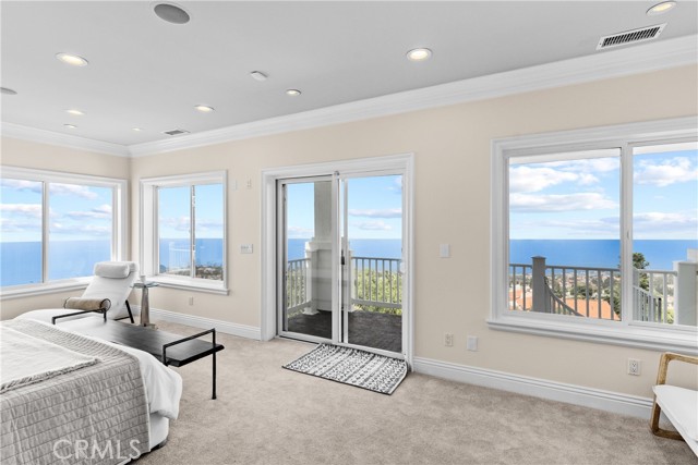 Primary bedroom with 270-degree view.