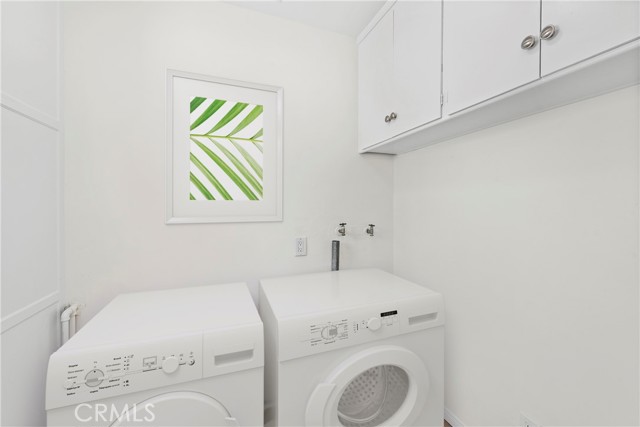 Virtually staged utility room