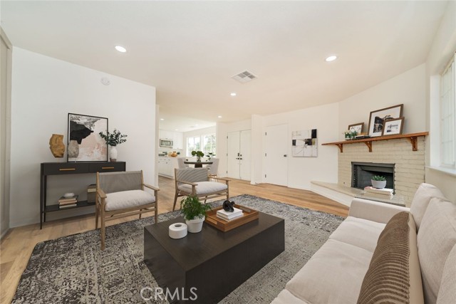 Living Room with Fireplace