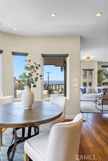 Open concept floor plan takes advantage of the views