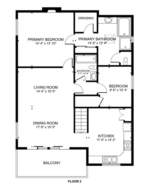 Second Level Floor Plan