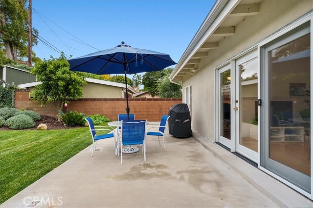 Private patio.