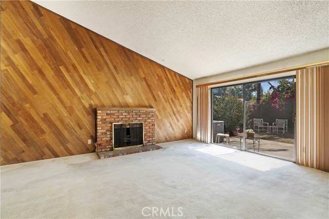 Fireplace in family room